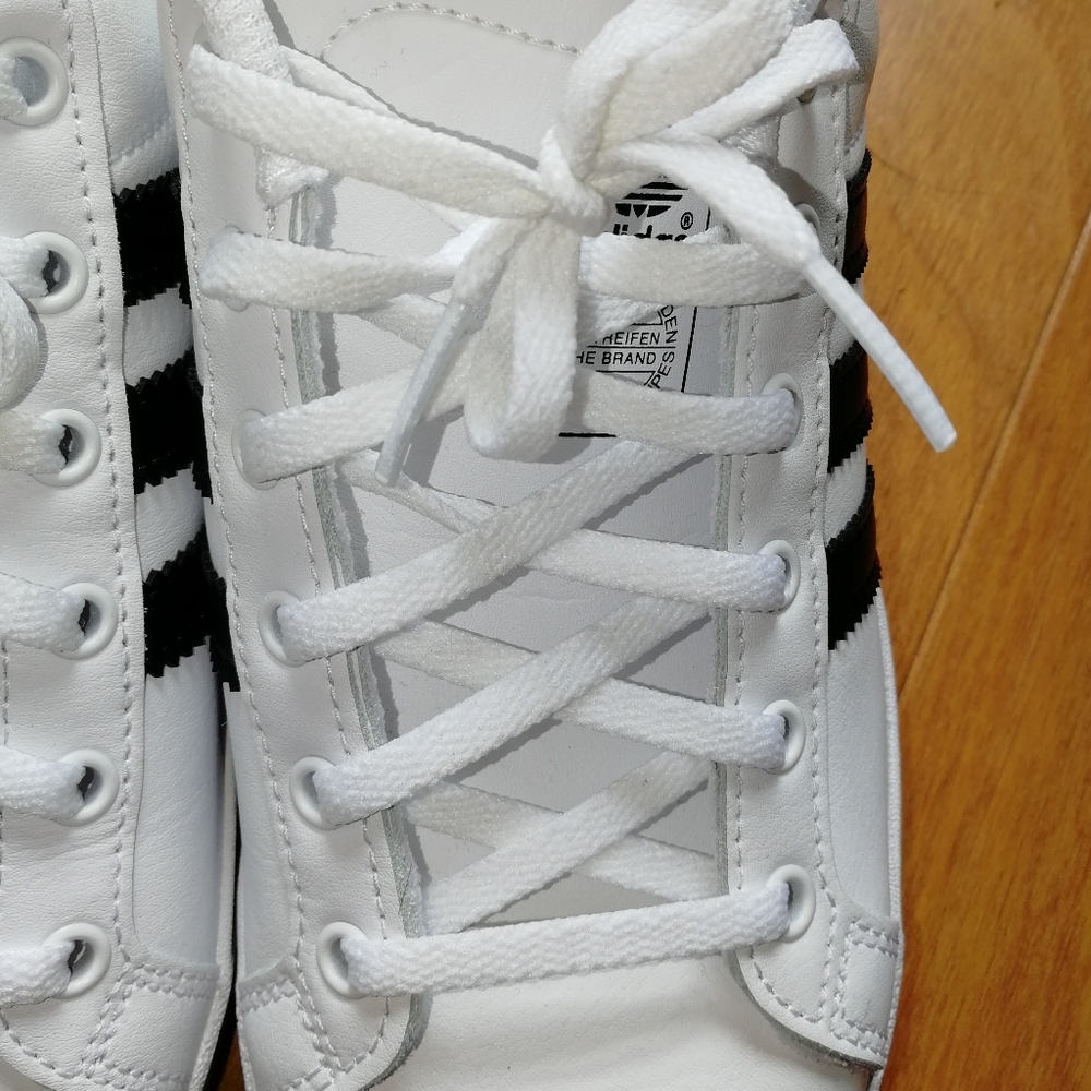 ADIDAS Coast Star J Walking Shoes White Sneakers Sportswear Leather EE9698 - Picture 6 of 14